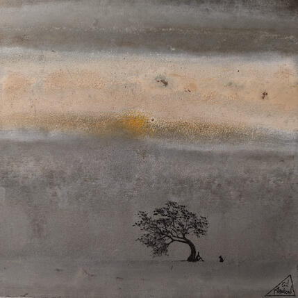 Painting Jasmine by Manconi Gil | Painting Subject matter Metal, Upcycling Landscapes, Pop icons