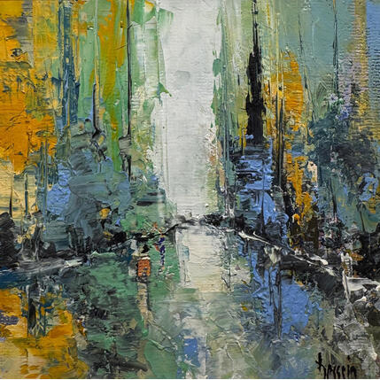 Painting Comme un refuge by Dessein Pierre | Painting Figurative Oil