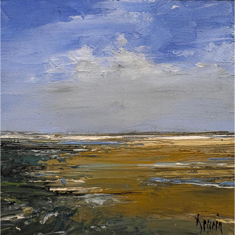 Painting Lueurs sur l'océan by Dessein Pierre | Painting Figurative Oil