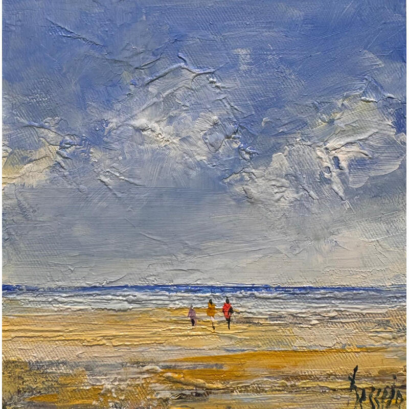 Painting Vacances en Vendée by Dessein Pierre | Painting Figurative Oil