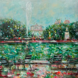 Peinture Tuileries  par Solveiga | Tableau