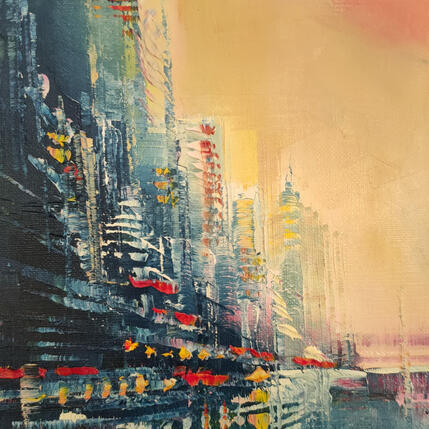 Painting Lumière du soir by Levesque Emmanuelle | Painting Oil