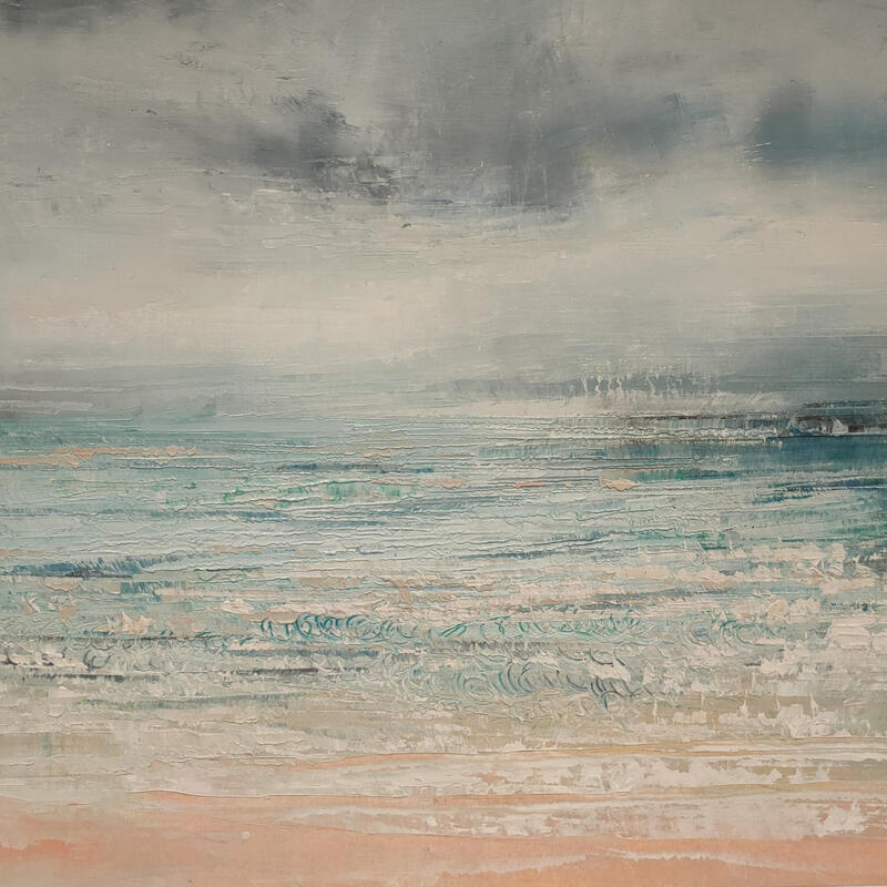 Painting Sable pêche by Levesque Emmanuelle | Painting Oil