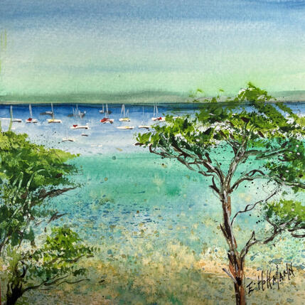 Painting Calanque  by Hoffmann Elisabeth | Painting