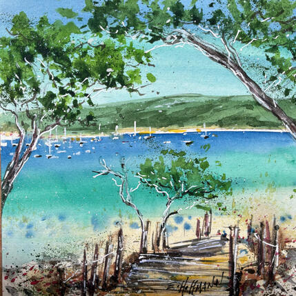 Painting Porquerolles by Hoffmann Elisabeth | Painting