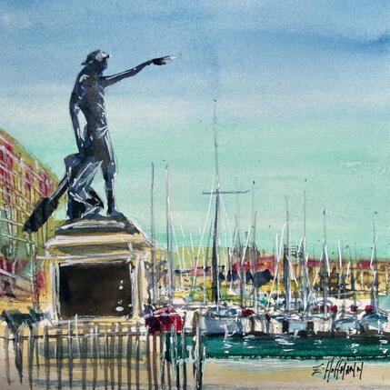 Painting Toulon le port  by Hoffmann Elisabeth | Painting