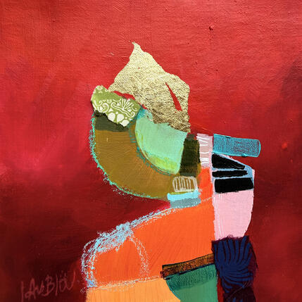 Peinture L'autre soi par Lau Blou | Tableau