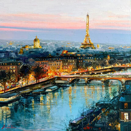 Gemälde Moments in Paris  von Xanlar | Gemälde