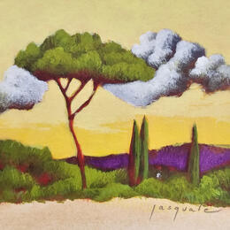 Painting Paysage en Provence by Pasquale | Painting