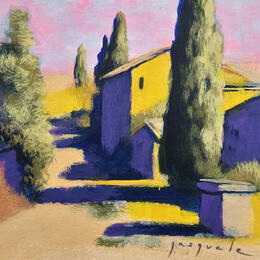 Peinture Provence par Pasquale | Tableau