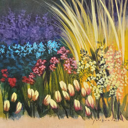 Peinture Jardin n°1 par Pasquale | Tableau