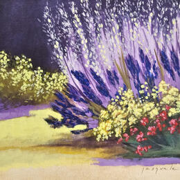 Peinture Jardin n°2 par Pasquale | Tableau