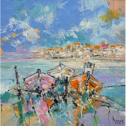 Painting Les trois barques by Dessein Pierre | Painting Figurative Oil Pop icons