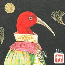 Painting RUBIS by Rebeyre Catherine | Painting