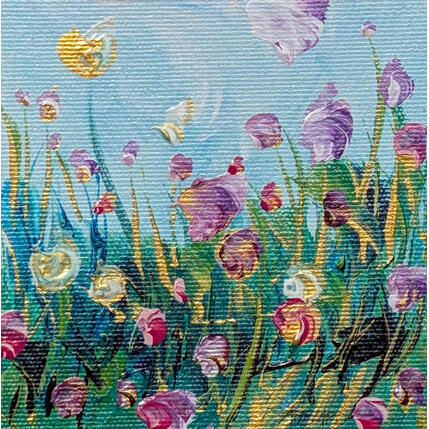 Painting Jolies fleurs by Amblard Florence | Painting Impressionism Acrylic Landscapes, Nature