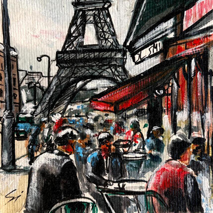 Peinture PARIS ANCIENT par Mestres Sergi | Tableau