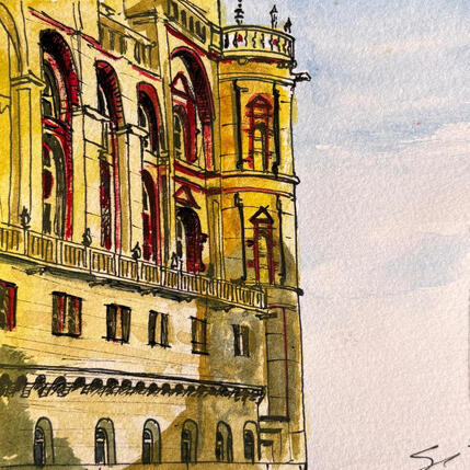 Painting CHÂTEAU MUSÉE by Mestres Sergi | Painting