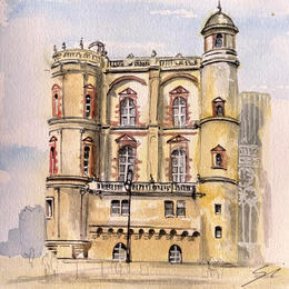 Painting CHÂTEAU by Mestres Sergi | Painting