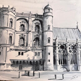 Painting CHÂTEAU VIEUX by Mestres Sergi | Painting