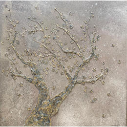 Painting Cerisiers en fleurs by Trébucq Marion  | Painting