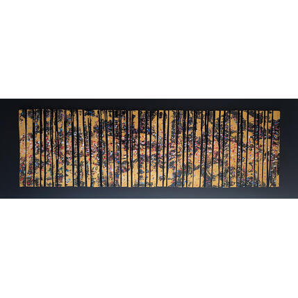 Painting Bc56 touche or multi rouge by Langeron Luc | Painting Subject matter Acrylic, Resin, Wood