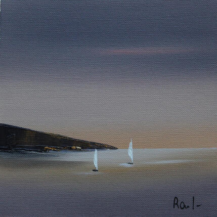 Peinture Emotions marines 100 par Roussel Marie-Ange et Fanny | Tableau