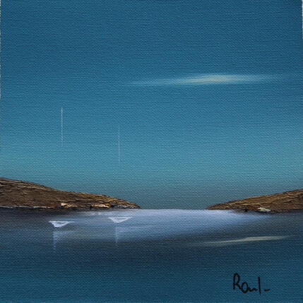 Peinture Horizon marin 100 par Roussel Marie-Ange et Fanny | Tableau