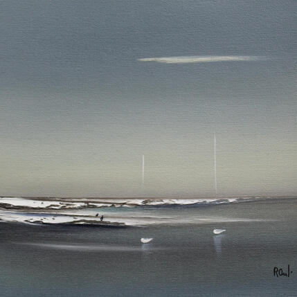 Peinture Evasion marine 100 par Roussel Marie-Ange et Fanny | Tableau