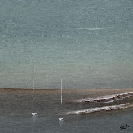 Peinture Emotions marines 100 par Roussel Marie-Ange et Fanny | Tableau
