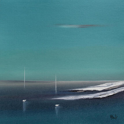 Peinture Evasion marine 100 par Roussel Marie-Ange et Fanny | Tableau