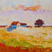 Peinture El prat carabassa par Tomàs | Tableau Impressionnisme Paysages Huile