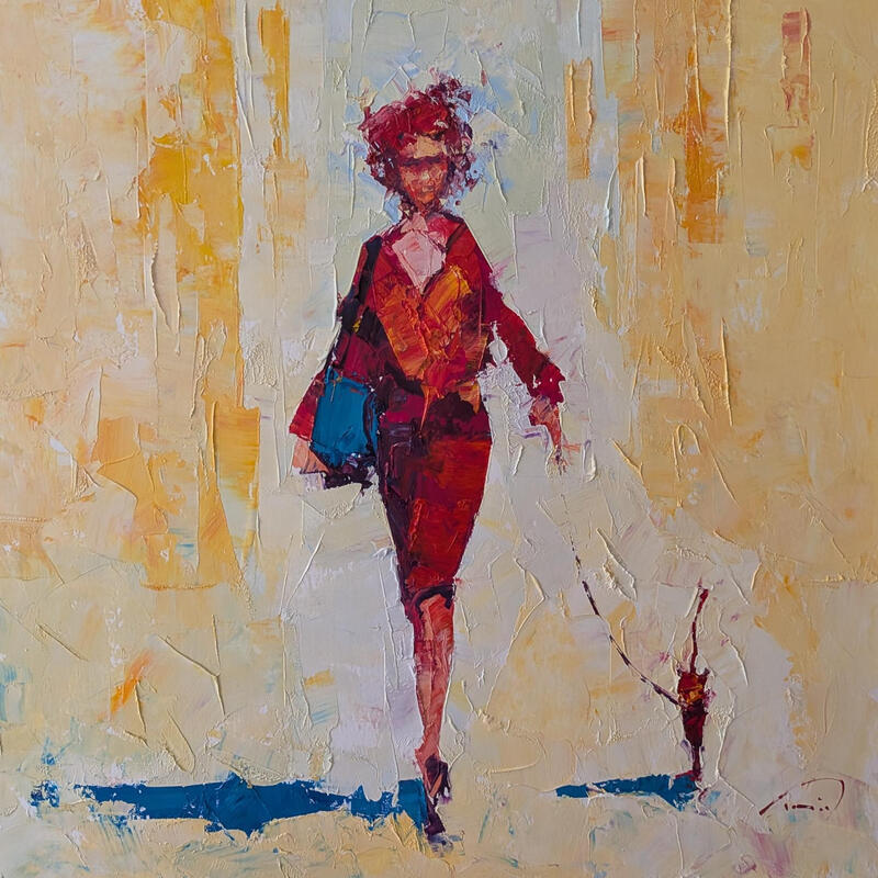 Peinture Journées d'été par Tomàs | Tableau Impressionnisme Portraits Huile