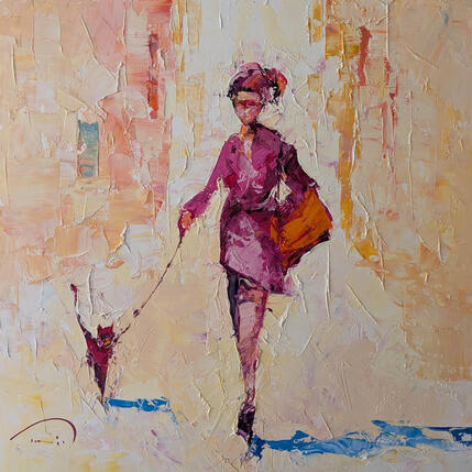 Peinture Mon chat adoré par Tomàs | Tableau Impressionnisme Huile Portraits