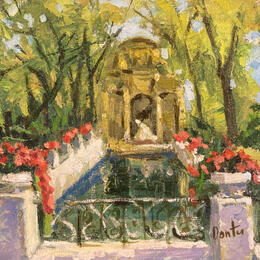 Painting Cafe de Paris by Dontu Grigore | Painting