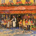 Painting Les deux magots by Dontu Grigore | Painting Figurative Urban Oil