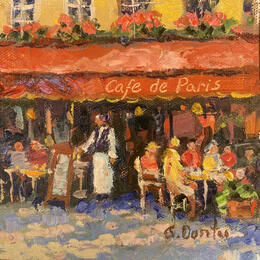Painting Les deux magots  by Dontu Grigore | Painting