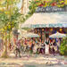 Painting Le café de Flore by Dontu Grigore | Painting Figurative Urban Oil