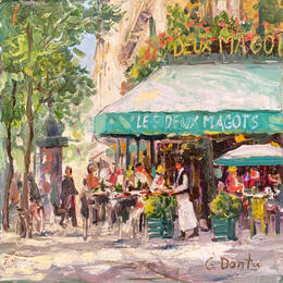 Painting Café le Dante by Dontu Grigore | Painting