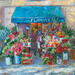 Painting la fleurie, flamande by Dontu Grigore | Painting Figurative Urban Oil