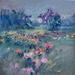 Painting Harmony of green by Petras Ivica | Painting Figurative Landscapes Oil