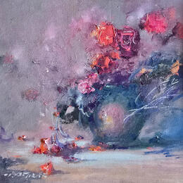 Painting Unique roses by Petras Ivica | Painting