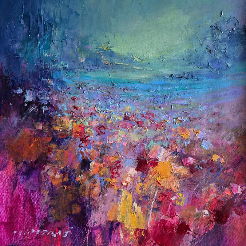 Painting The smell of freedom by Petras Ivica | Painting Figurative Landscapes Oil