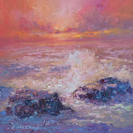 Painting Embrace of the sea by Petras Ivica | Painting