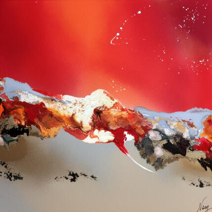 Painting C3961 by Naen | Painting Abstract Acrylic, Ink
