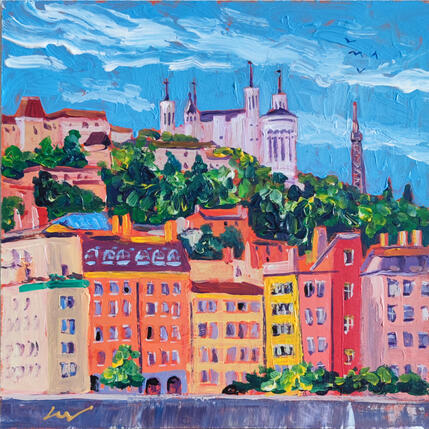 Painting Couleurs de la Saône by Sheremet Ion | Painting
