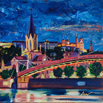 Painting Nuit a Saint-Georges by Sheremet Ion | Painting
