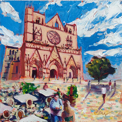Peinture Place Saint-Jean par Sheremet Ion | Tableau