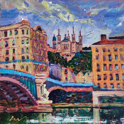 Painting Sur le Pont Bonaparte by Sheremet Ion | Painting