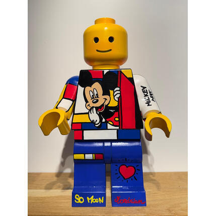 Sculpture Lego Mondrian Mickey par So Moon | Sculpture