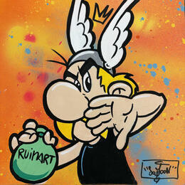 Painting Astérix Ruinart by So Moon | Painting  Pop icons